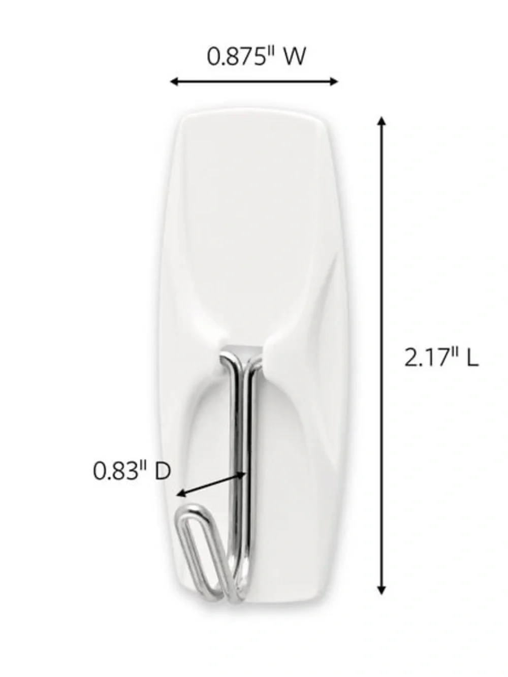 3M/Command: Medium Wire Hook (2 lbs), 16 Hooks, 20 Strips/Pack
